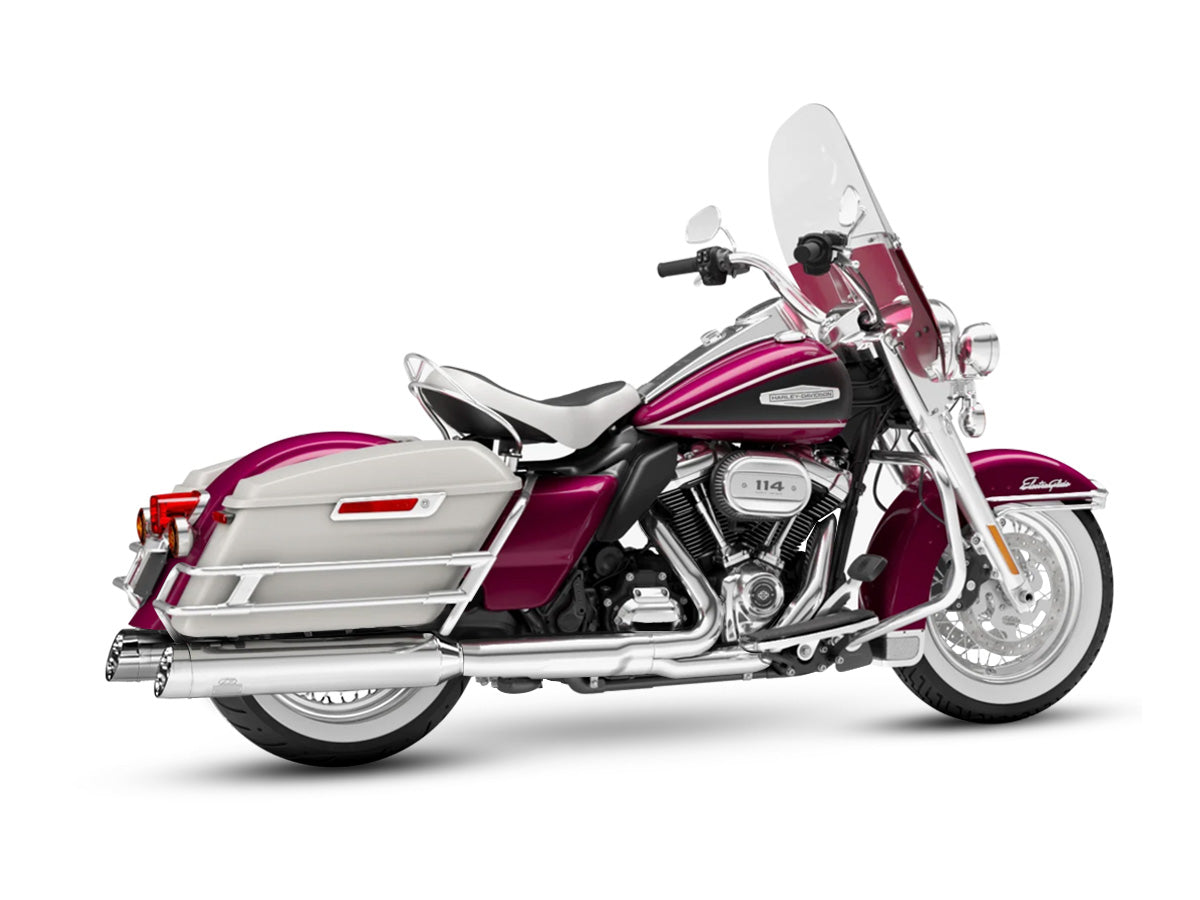 2-2 Slip-On Muffler for Touring, Slashcut Chrome - Electronic