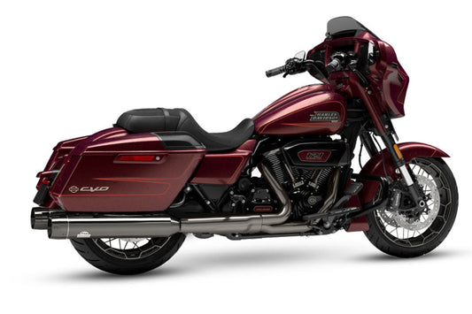 H-D CVO 4.5" Exhaust, Dark Chrome & CVO End Cap Adapter, Aluminum