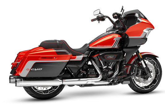 H-D CVO Touring 4.5" Exhaust, Chrome & CVO End Cap Adapter, Aluminum